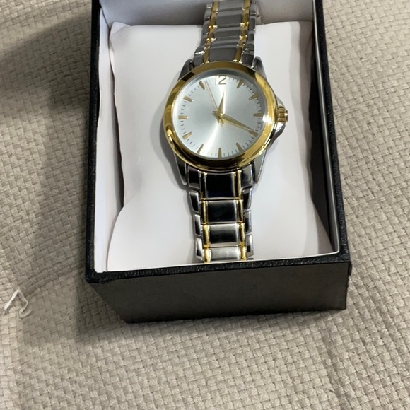 PEDRE stainless and brass watch. Ladies LARGER WATCH.  Have 2 available for sale - Picture 2 of 3